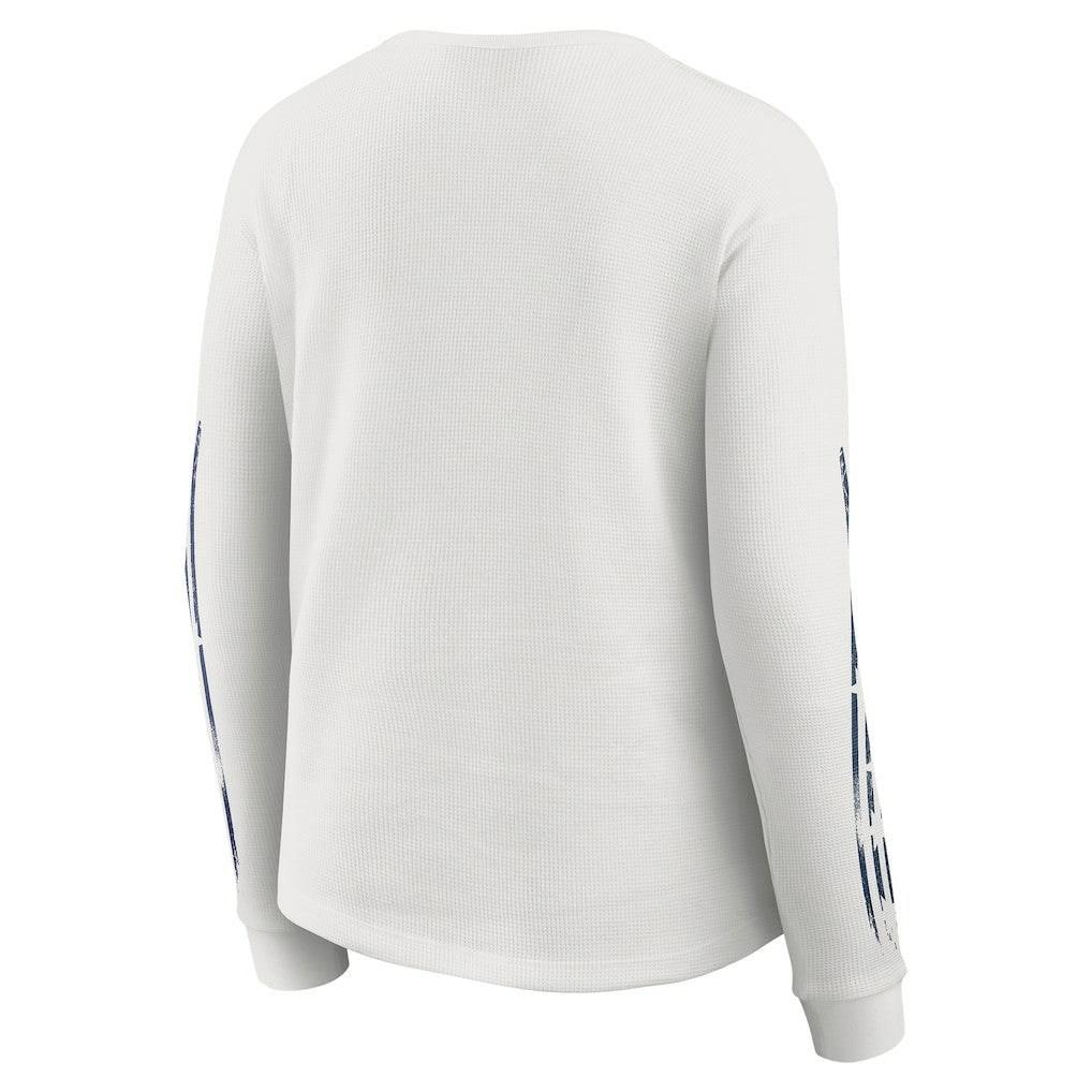 Dallas Cowboys WEAR by Erin Andrews Women's Graphic Waffle Long-Sleeve T-Shirt - White sale