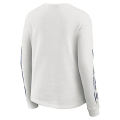 Dallas Cowboys WEAR by Erin Andrews Women's Graphic Waffle Long-Sleeve T-Shirt - White sale