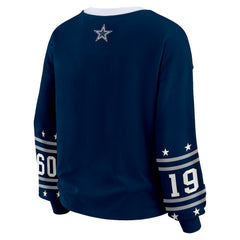 Dallas Cowboys WEAR by Erin Andrews Women's Sport Long-Sleeve T-Shirt - Navy online
