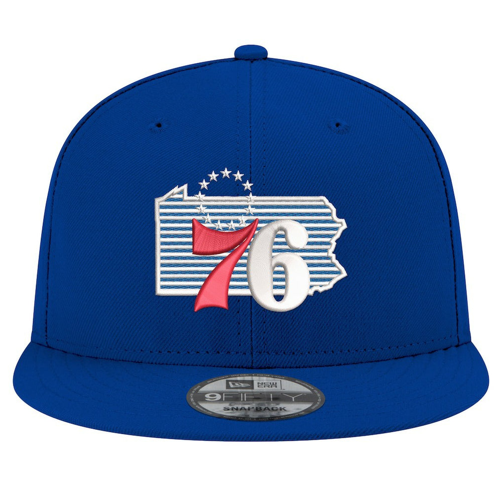 Philadelphia 76ers State Pride 9FIFTY Snapback Hat - Royal online