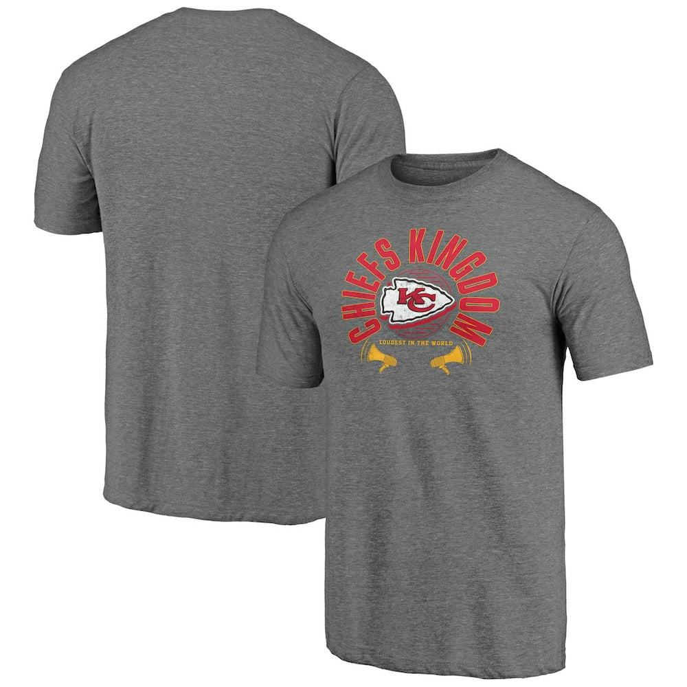 Kansas City Chiefs Hot Route Tri-Blend T-Shirt - Heather Gray cheap