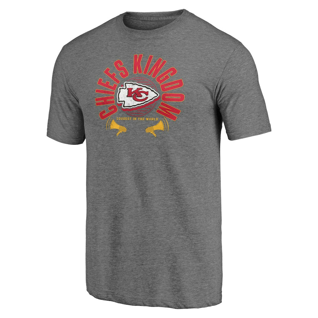 Kansas City Chiefs Hot Route Tri-Blend T-Shirt - Heather Gray cheap