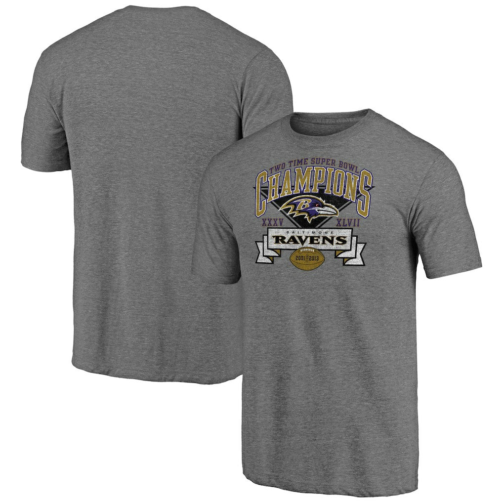 Baltimore Ravens Hot Route Tri-Blend T-Shirt - Heather Gray cheap