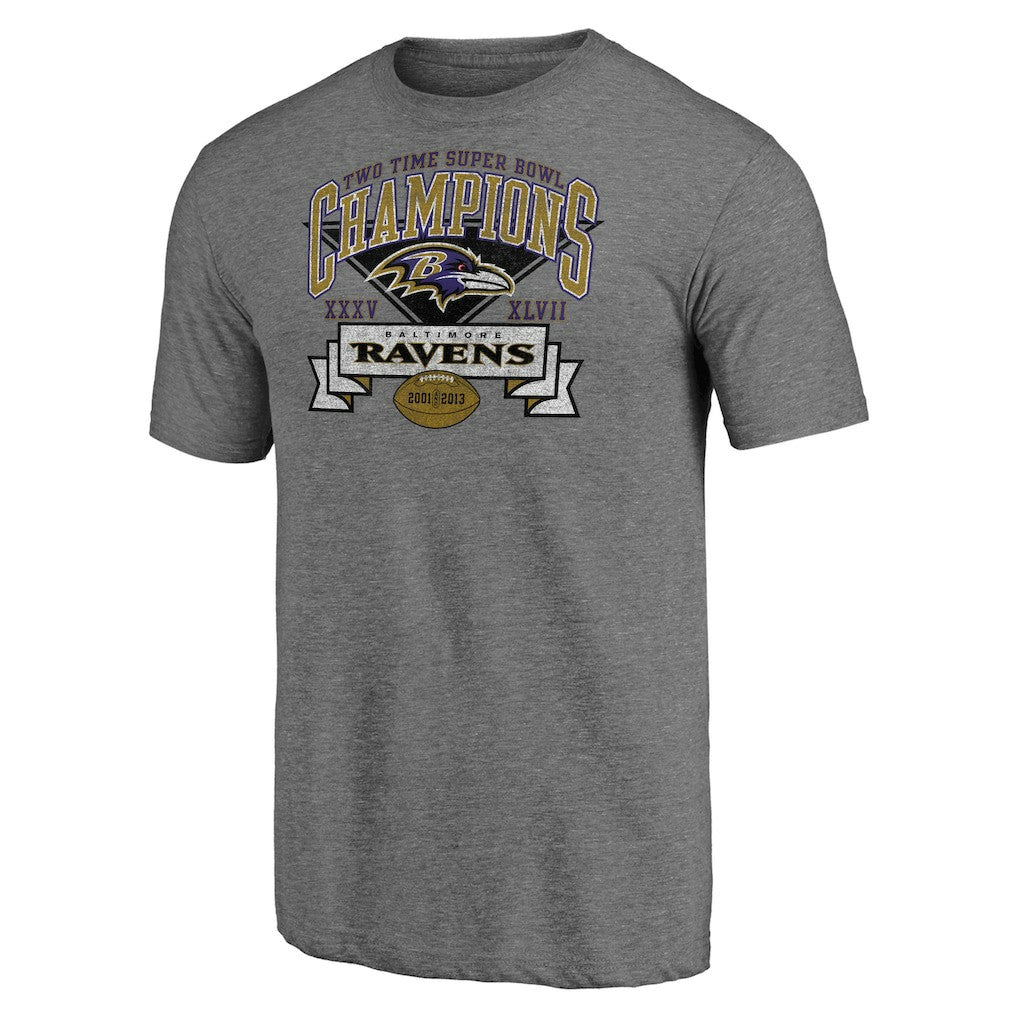 Baltimore Ravens Hot Route Tri-Blend T-Shirt - Heather Gray cheap