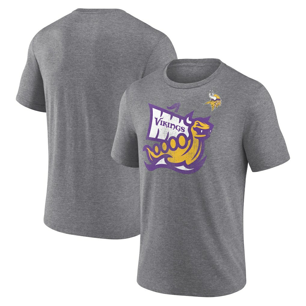 Minnesota Vikings Hot Route Tri-Blend T-Shirt - Heather Gray on sale