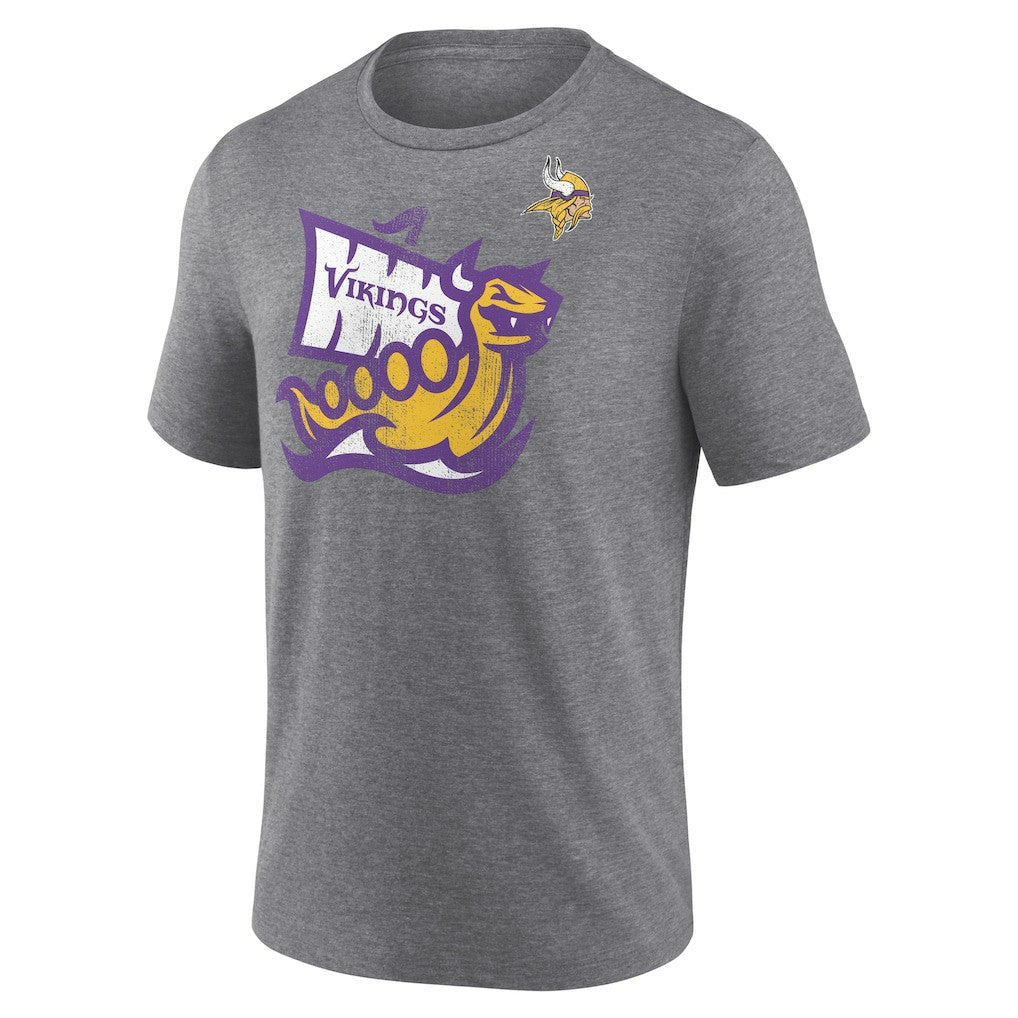 Minnesota Vikings Hot Route Tri-Blend T-Shirt - Heather Gray on sale