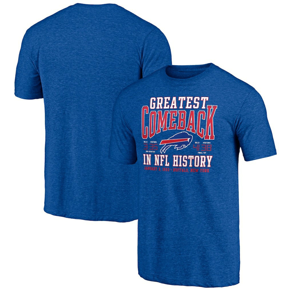 Buffalo Bills Vintage Tri-Blend T-Shirt - Royal on sale