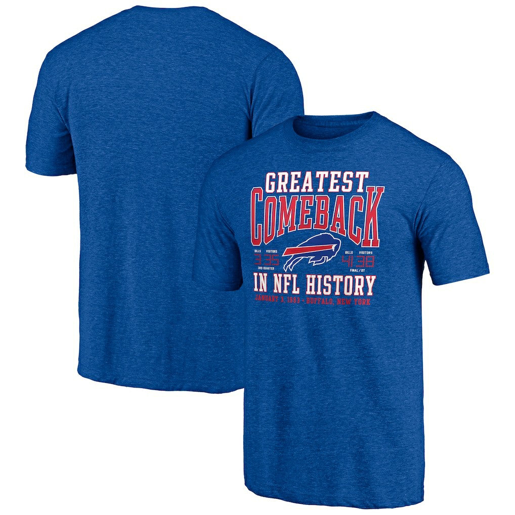 Buffalo Bills Vintage Tri-Blend T-Shirt - Royal on sale