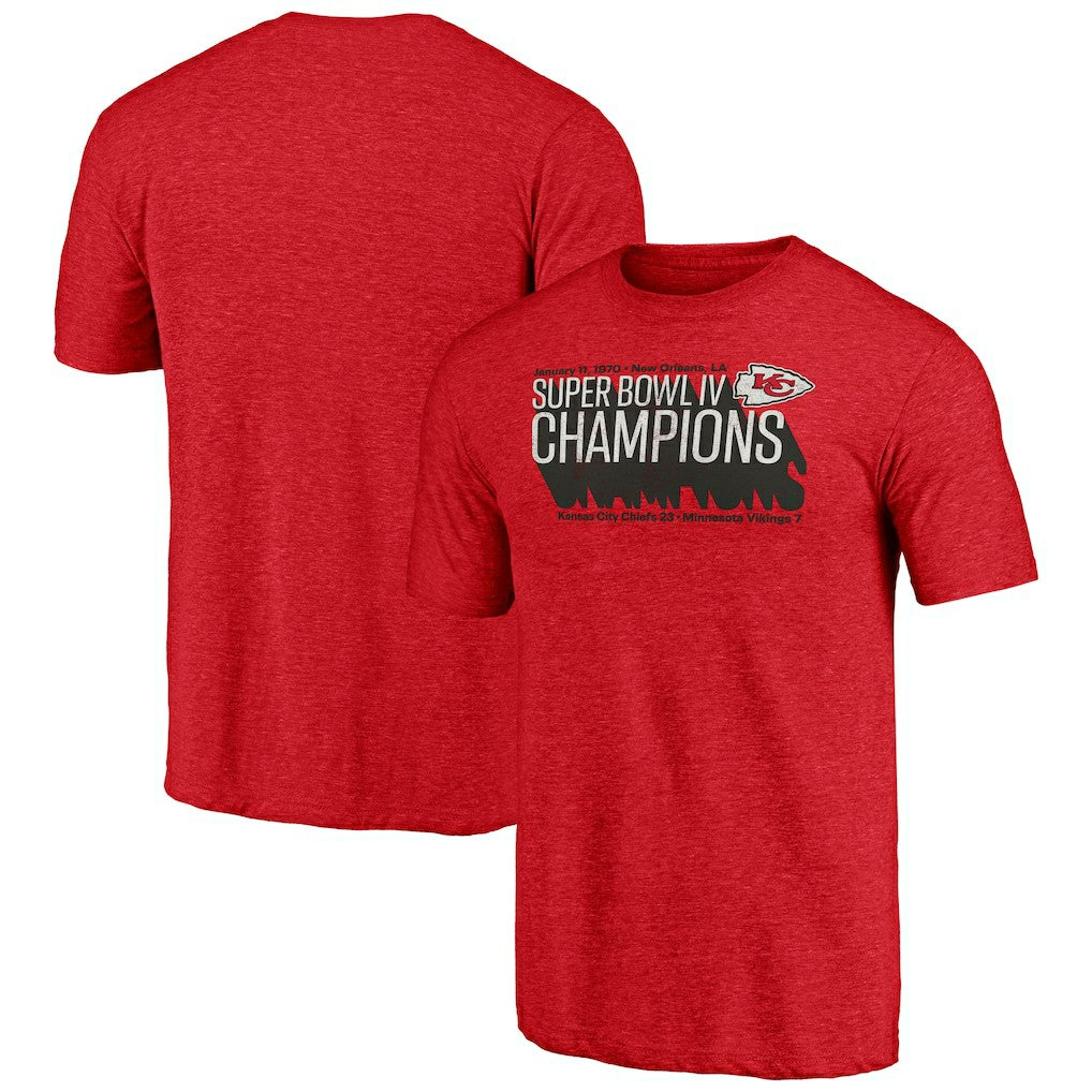 Kansas City Chiefs Vintage Tri-Blend T-Shirt - Red on sale