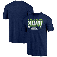 Seattle Seahawks Vintage Tri-Blend T-Shirt - College Navy online