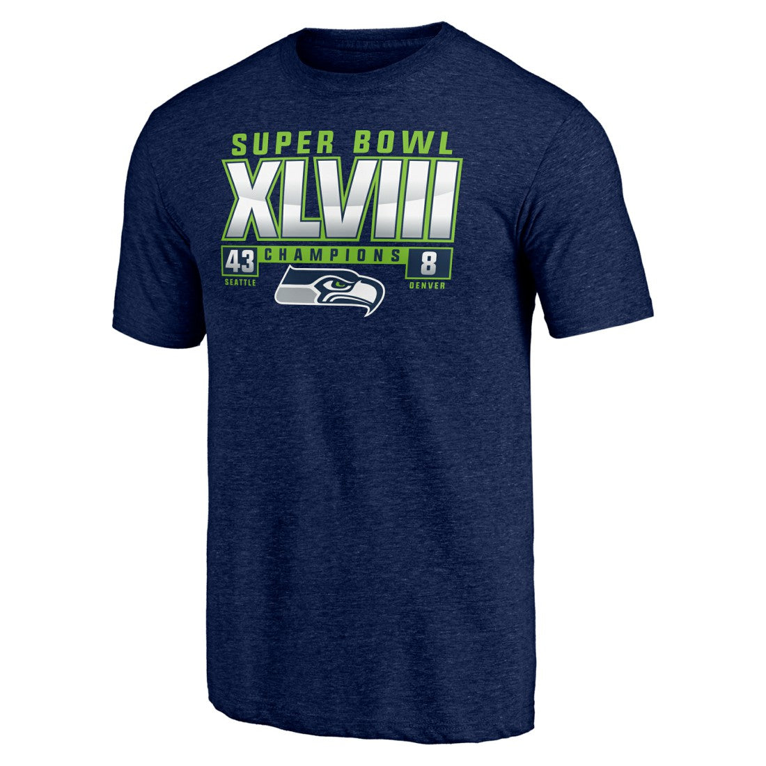 Seattle Seahawks Vintage Tri-Blend T-Shirt - College Navy online