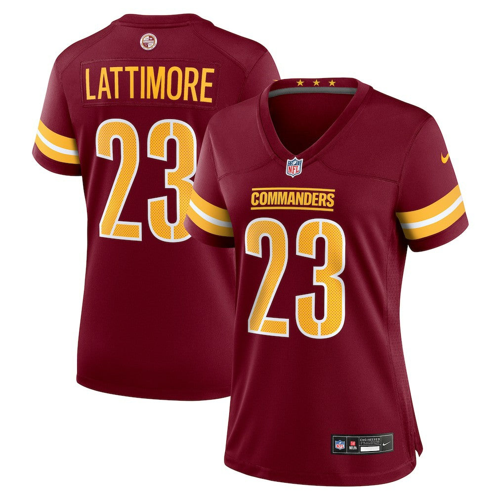 Marshon Lattimore Washington Commanders Women's Team Game Jersey - Burgundy discount