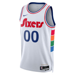Philadelphia 76ers Unisex 2024/25 Custom Swingman Jersey - City Edition - White sale
