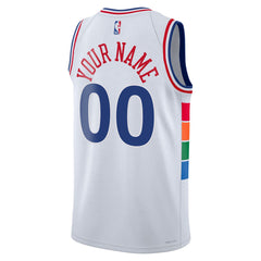 Philadelphia 76ers Unisex 2024/25 Custom Swingman Jersey - City Edition - White sale