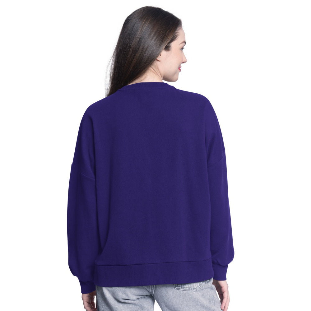 Los Angeles Lakers G-III 4Her by Carl Banks Women's Athletic Pullover Sweatshirt - Purple sale