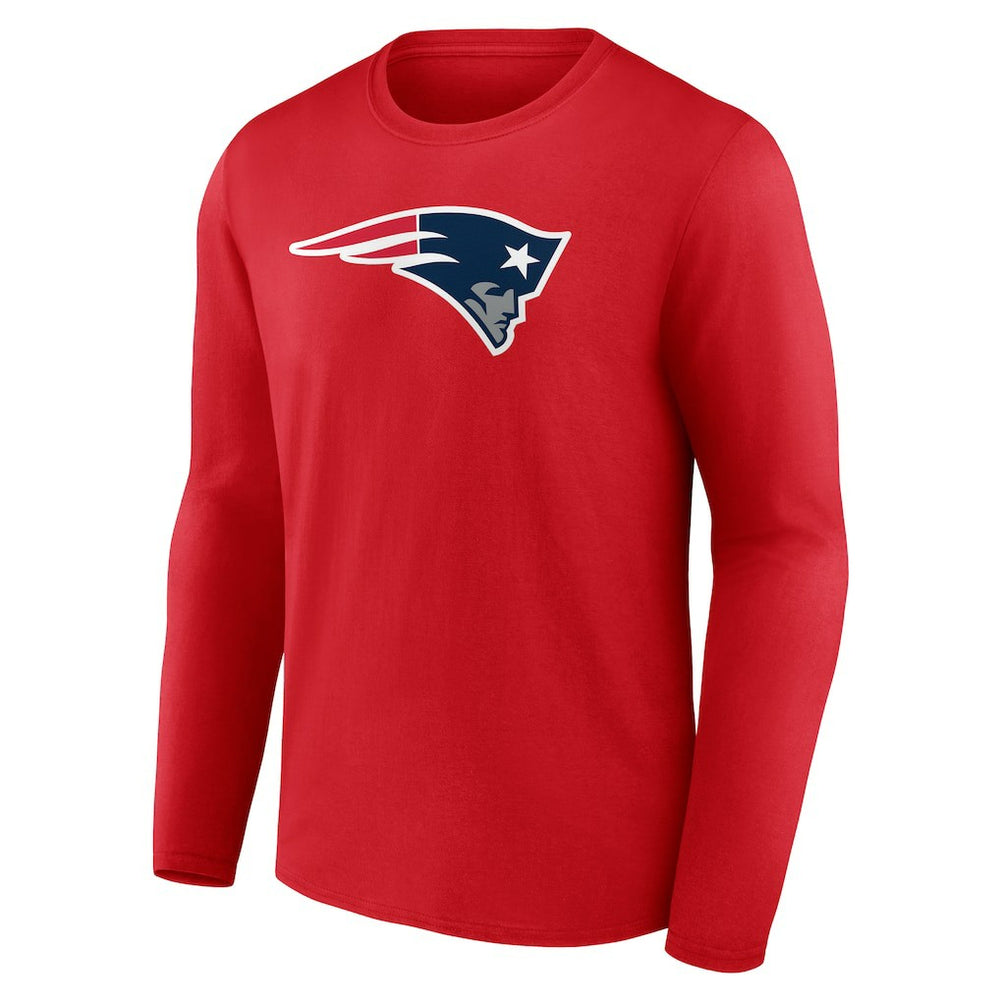 New England Patriots Primary Logo Long Sleeve T-Shirt - Red discount