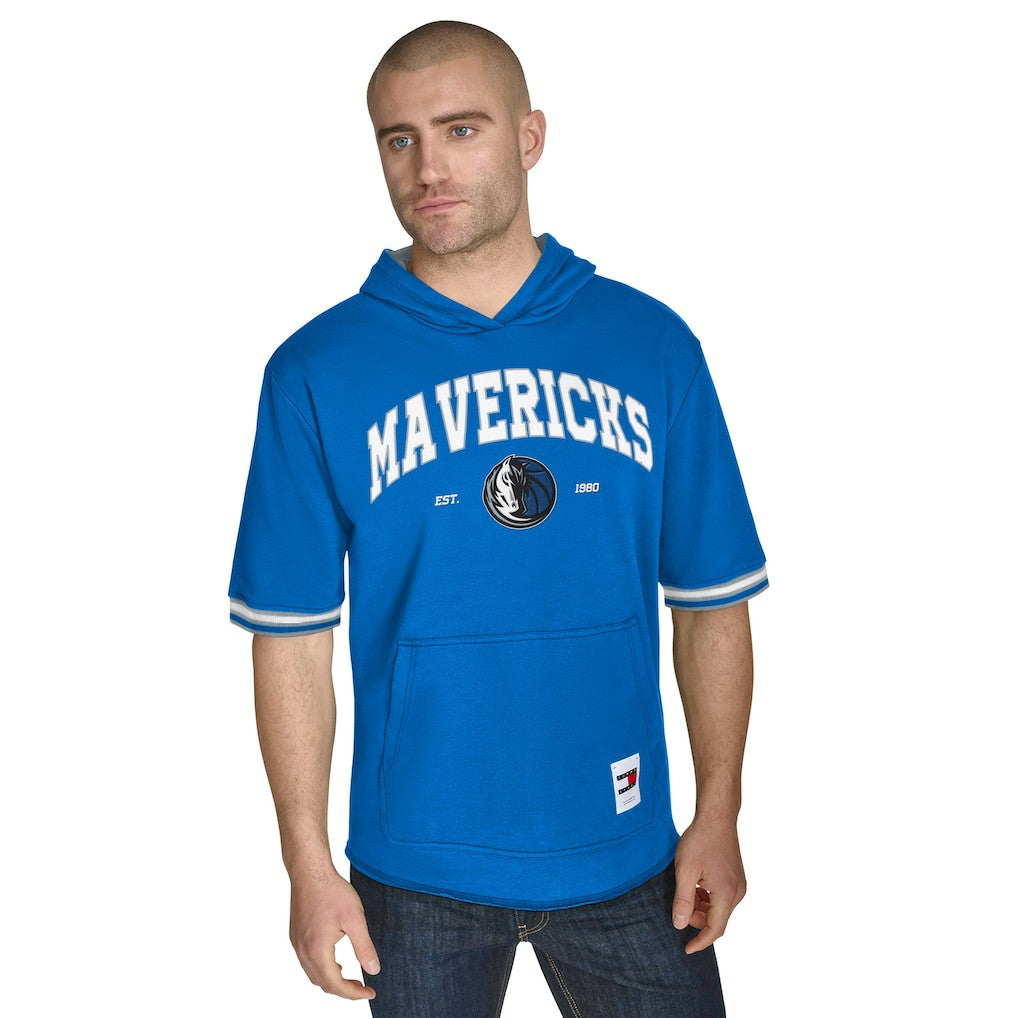 Dallas Mavericks Tommy Jeans Paul French Terry Short Sleeve Pullover Hoodie sale - Blue on sale