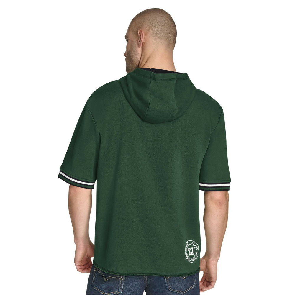 Milwaukee Bucks Tommy Jeans Paul French Terry Short Sleeve Pullover Hoodie - Hunter Green shop