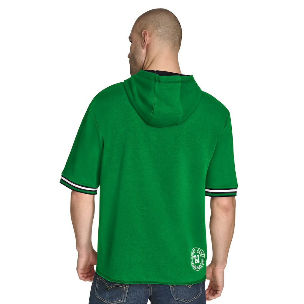 Boston Celtics Tommy Jeans Paul French Terry Short Sleeve Pullover Hoodie - Kelly Green discount