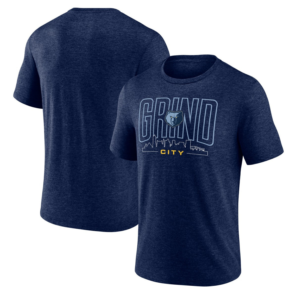 Memphis Grizzlies Huddle Tri-Blend T-Shirt - Navy cheap