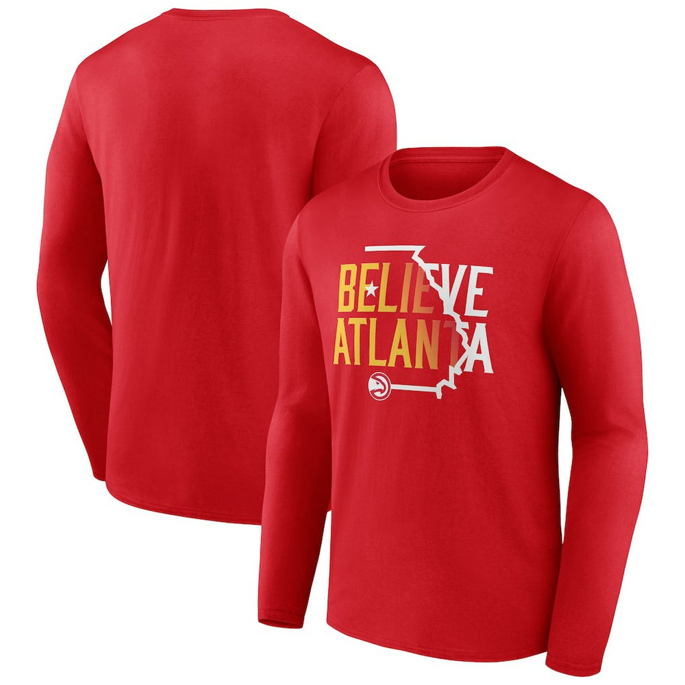 Atlanta Hawks Team Pride Long Sleeve T-Shirt - Red outlet