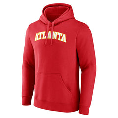 Atlanta Hawks Wordmark Pullover Hoodie - Red sale