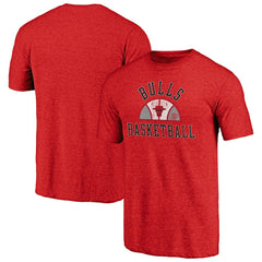 Chicago Bulls Half Classic Tri-Blend T-Shirt sale - Red shop