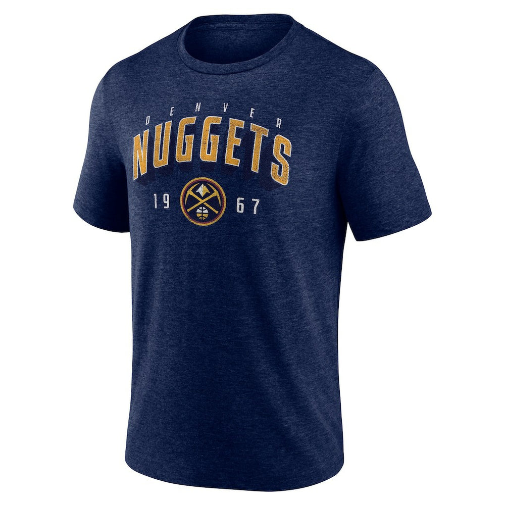 Denver Nuggets Backboard Tri-Blend T-Shirt sale - Navy online