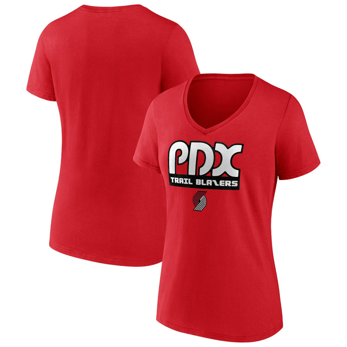 Portland Trail Blazers Women's Team Pride V-Neck T-Shirt - Red outlet
