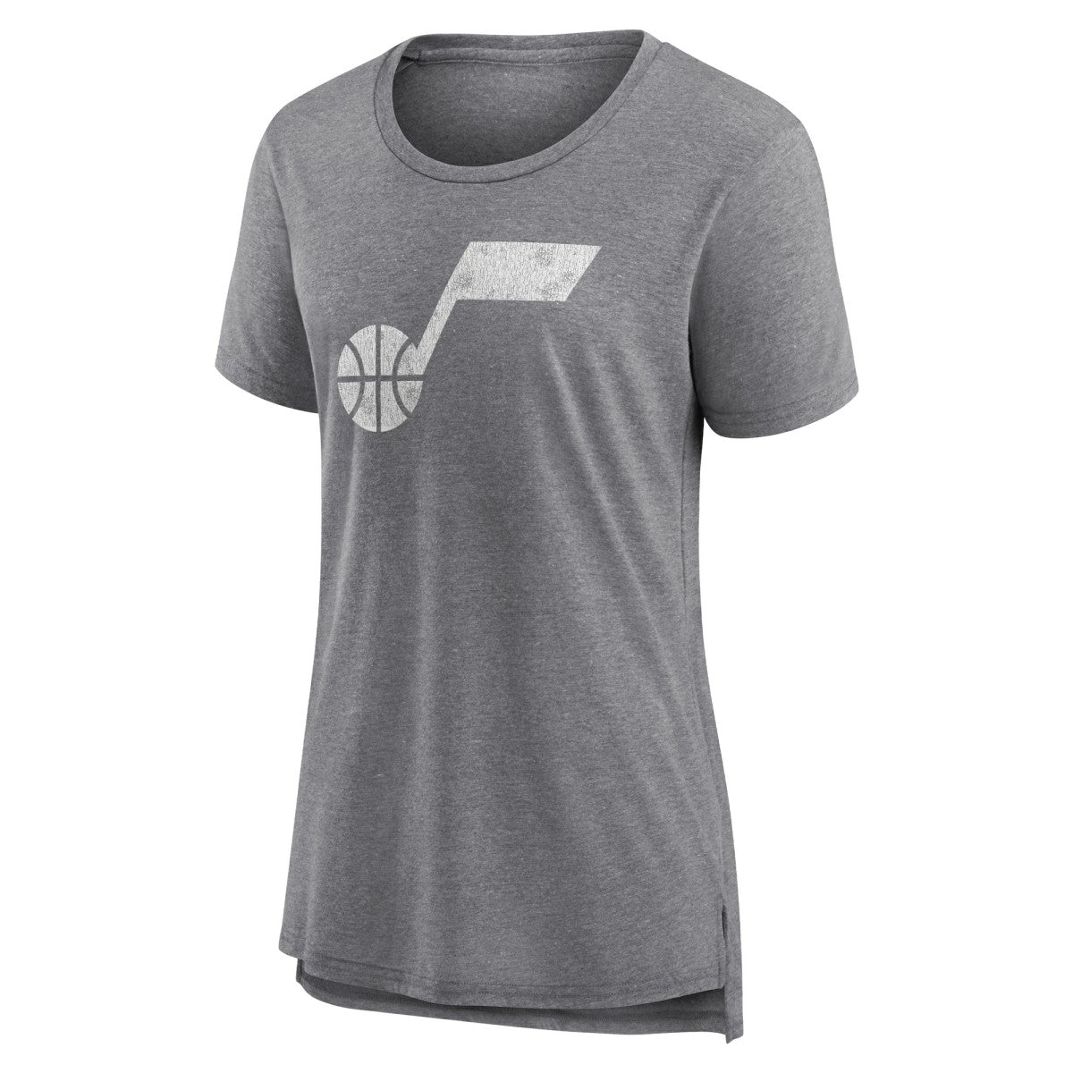 Utah Jazz Women's Distressed Logo Tri-Blend T-Shirt - Gray online