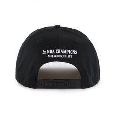 Milwaukee Bucks '47 Every Time Past Champs Hitch Adjustable Hat - Black shop