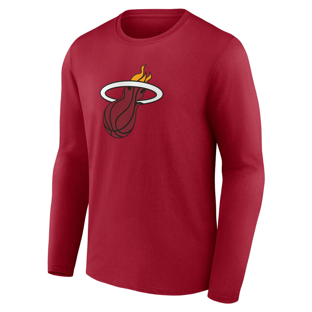 Miami Heat Primary Logo Long Sleeve T-Shirt - Red for sale