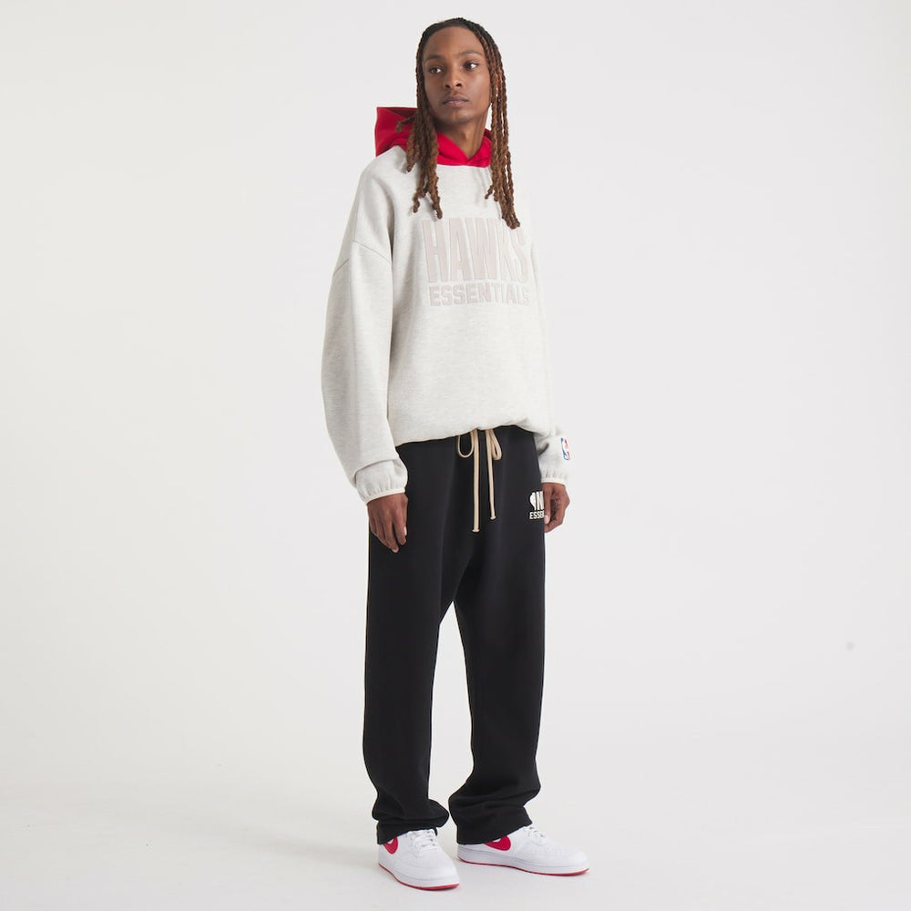 Atlanta Hawks Fear of God Unisex NBA x ESSENTIALS Pullover Hoodie - Heather Gray shop