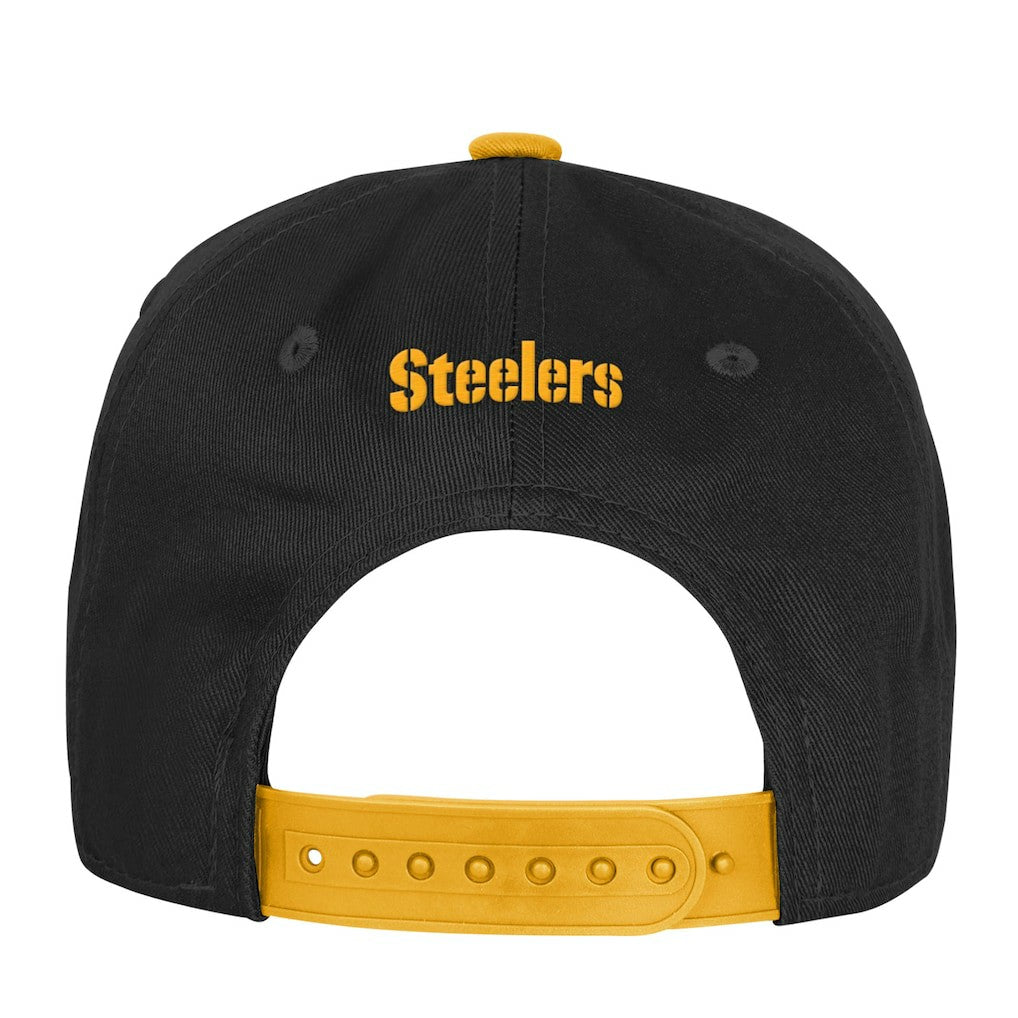 Pittsburgh Steelers Outerstuff Youth True Retro Adjustable Hat - Black for sale