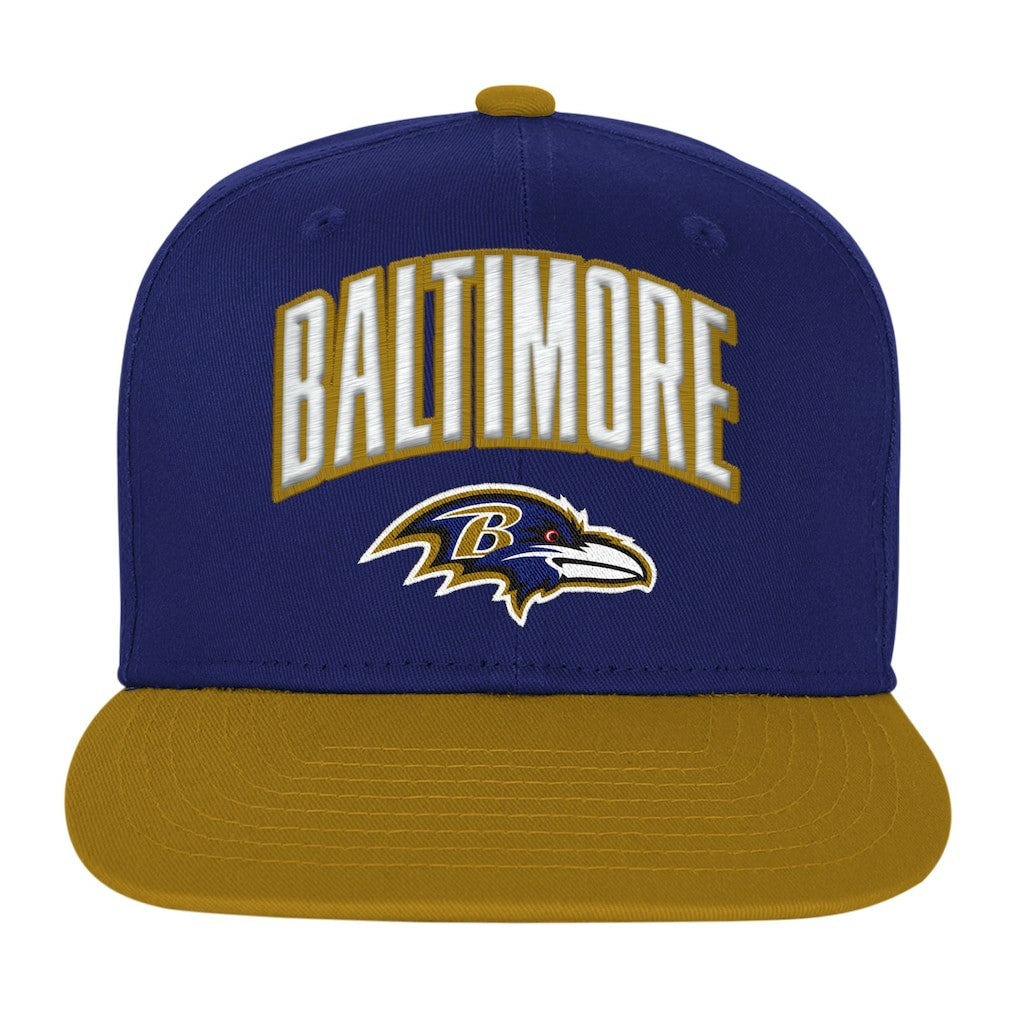 Baltimore Ravens Outerstuff Youth Essentials Snapback Hat - Purple discount