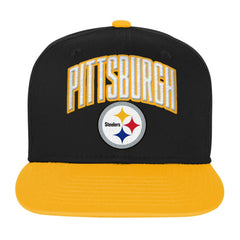 Pittsburgh Steelers Outerstuff Youth Essentials Snapback Hat - Black discount