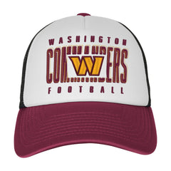Washington Commanders Youth Essentials Trucker Adjustable Hat - White/Burgundy on sale