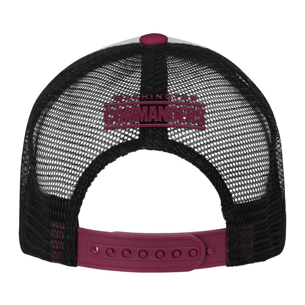 Washington Commanders Youth Essentials Trucker Adjustable Hat - White/Burgundy on sale