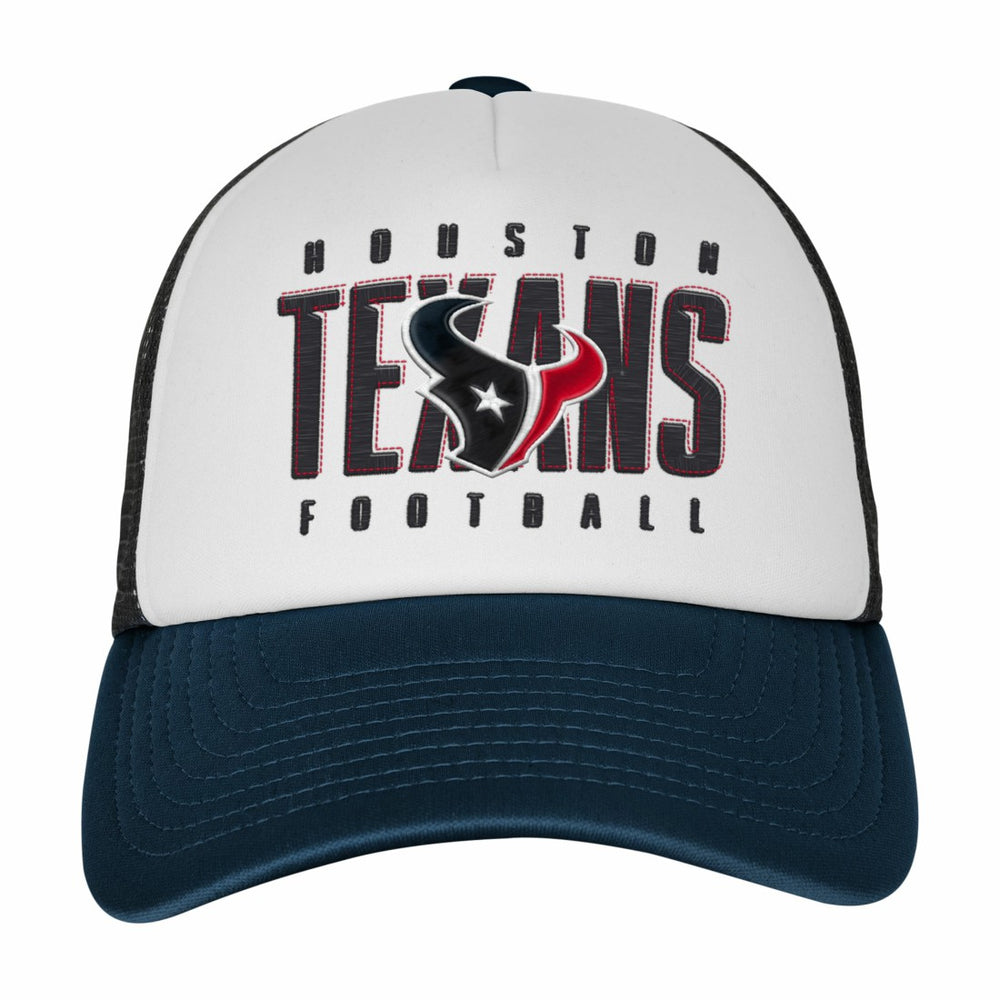 Houston Texans Youth Essentials Trucker Adjustable Hat - White/Navy for sale
