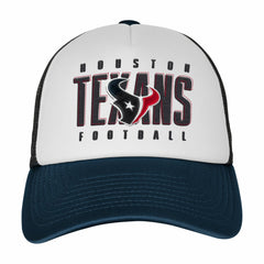 Houston Texans Youth Essentials Trucker Adjustable Hat - White/Navy for sale