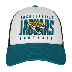 Jacksonville Jaguars Youth Essentials Trucker Adjustable Hat - White/Teal sale