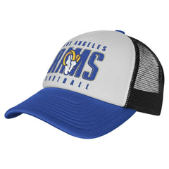 Los Angeles Rams Youth Essentials Trucker Adjustable Hat - White/Royal cheap