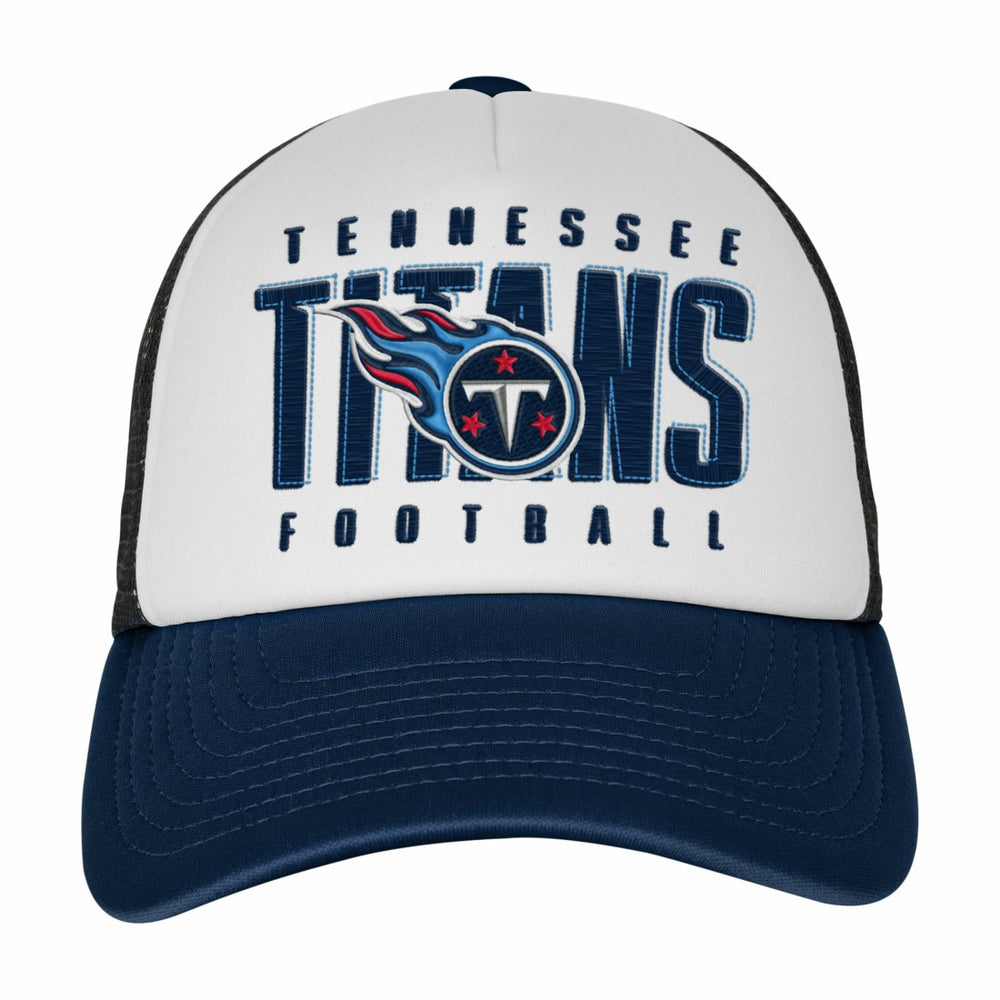 Tennessee Titans Youth Essentials Trucker Adjustable Hat - White/Navy on sale