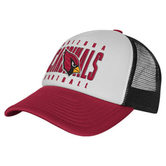 Arizona Cardinals Youth Essentials Trucker Adjustable Hat - White/Cardinal on sale