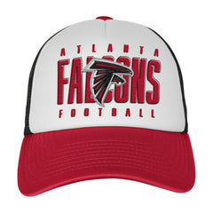 Atlanta Falcons Youth Essentials Trucker Adjustable Hat - White/Red online