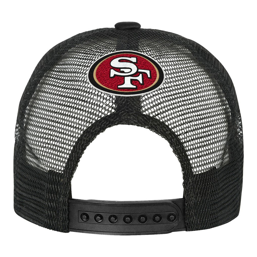 San Francisco 49ers Youth Modern Fan Trucker Adjustable Hat - White/Black for sale