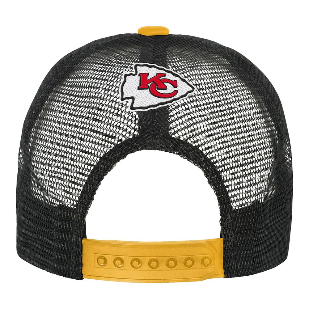 Kansas City Chiefs Youth Modern Fan Trucker Adjustable Hat - White/Gold sale