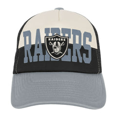 Las Vegas Raiders Youth Modern Fan Trucker Adjustable Hat - White/Silver cheap