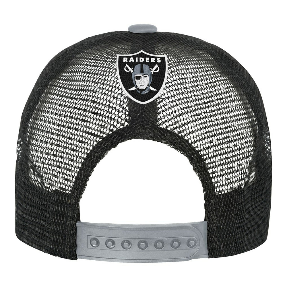 Las Vegas Raiders Youth Modern Fan Trucker Adjustable Hat - White/Silver cheap
