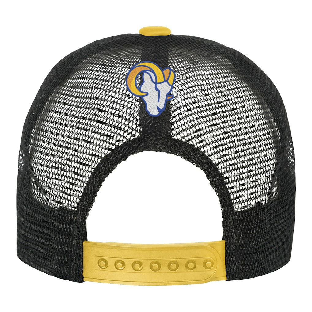 Los Angeles Rams Youth Modern Fan Trucker Adjustable Hat - White/Gold on sale